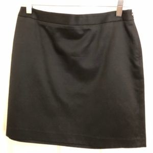 Banana Republic Black Satin Skirt